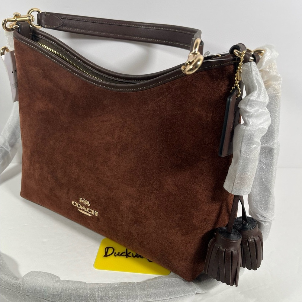 Coach Laurel Shoulder Bag With Tassels NWT - Picture 2 of 11